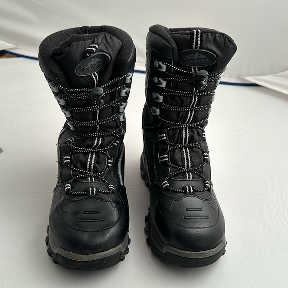 Northwest Territory Jerry6 black insulated snow boots - Picture 1 of 8